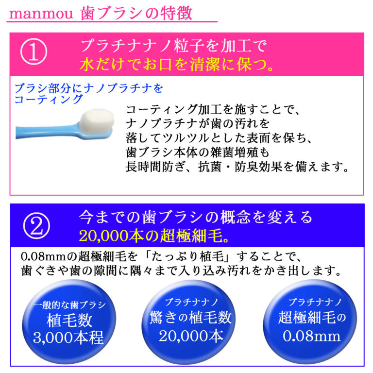 プラチナ マンモウ歯ブラシ | 日光 匠家
